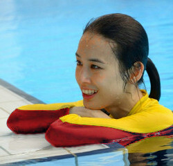 lifeguard in pool